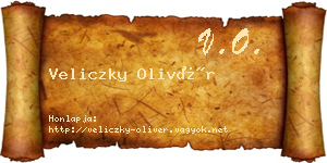 Veliczky Olivér névjegykártya